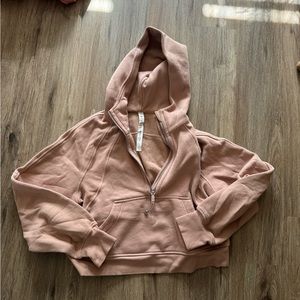 Lululemon scuba cropped half zip